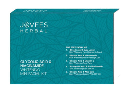 JOVEES GLYCOLIC ACID & NIACINAMIDE WHITENING MINI FACIAL KIT 12*4G