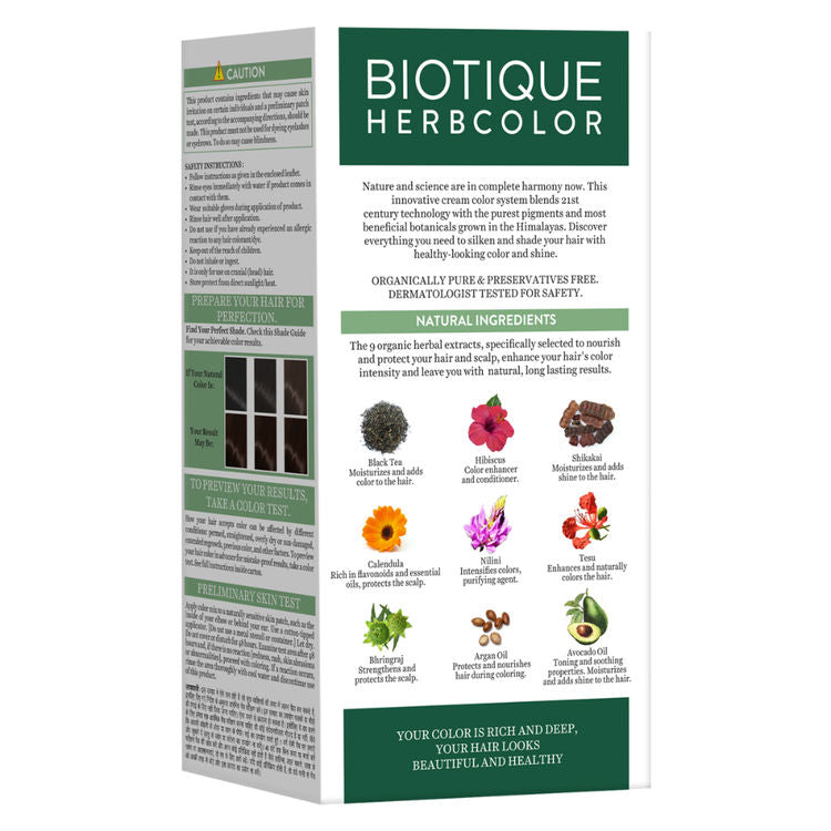 BIOTIQUE HERBCOLOR 4N BROWN 50G + 110ML