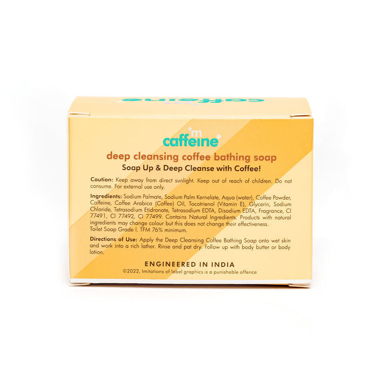 MCAFFEINE BATHING SOAP DEEP CLEANSING COFFEE 75G