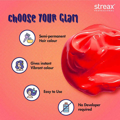 STREAX PROFESSIONAL H&P FC FLIRTY RED 100 G (T)