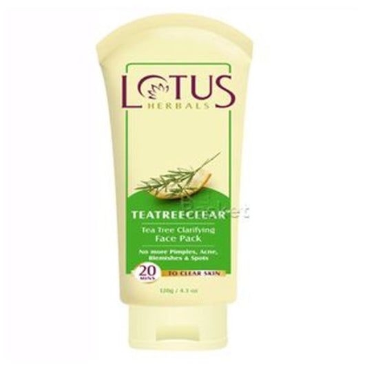 LOTUS HERBALS TEATREECLEAR TEA TREE CLARIFYING FACE PACK 120G
