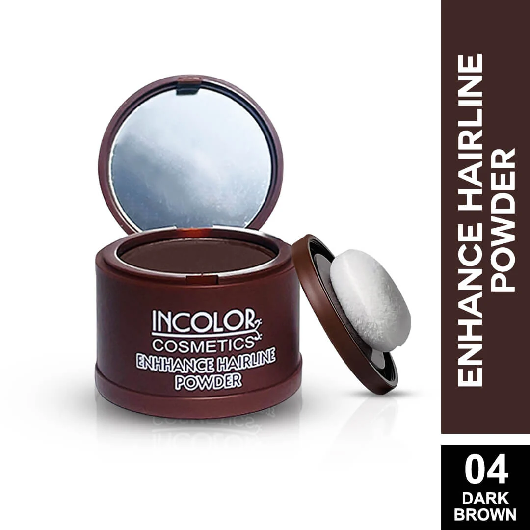 INCOLOR COSMETICS ENHANCE HAIRLINE POWDER 04 DARK BROWN 4G