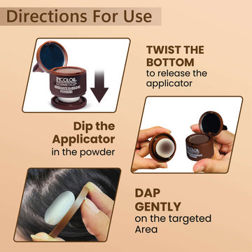 INCOLOR COSMETICS ENHANCE HAIRLINE POWDER 04 DARK BROWN 4G