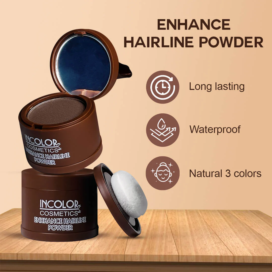 INCOLOR COSMETICS ENHANCE HAIRLINE POWDER 04 DARK BROWN 4G