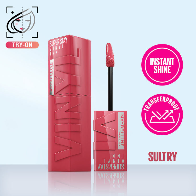मेबेलिन लिपस्टिक सुपरस्टे विनाइल इंक 160 सल्ट्री एएस एसएसवीआईटी160