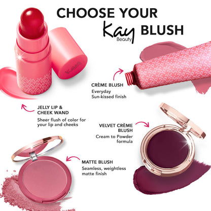 KAY BEAUTY JELLY BLUSH WAND ORANGE POPSIDE