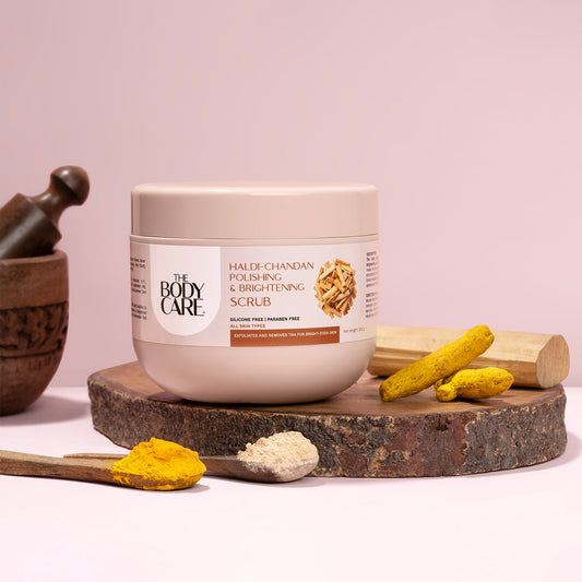 THE BODY CARE HALDI CHANDAN POLISHING & BRIGHTING SCRUB 500G