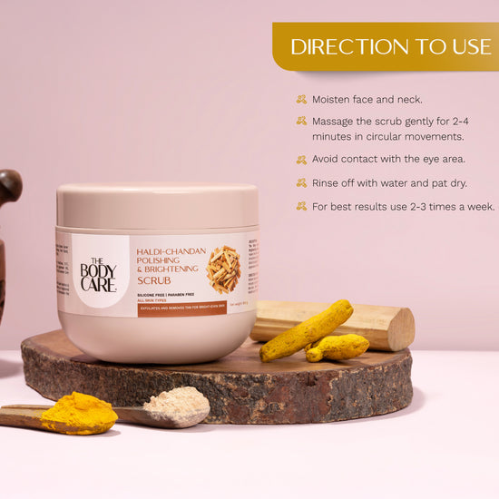 THE BODY CARE HALDI CHANDAN POLISHING & BRIGHTING SCRUB 500G