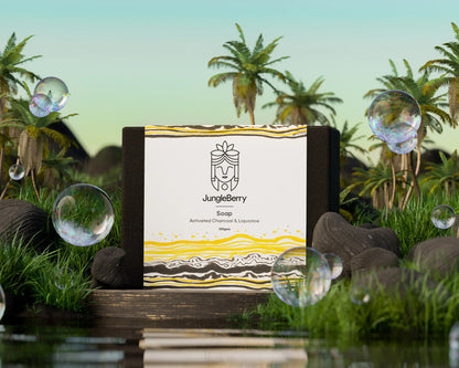 जंगल बेरी साबुन सक्रिय चारकोल और लिकोरिस 100 ग्राम
