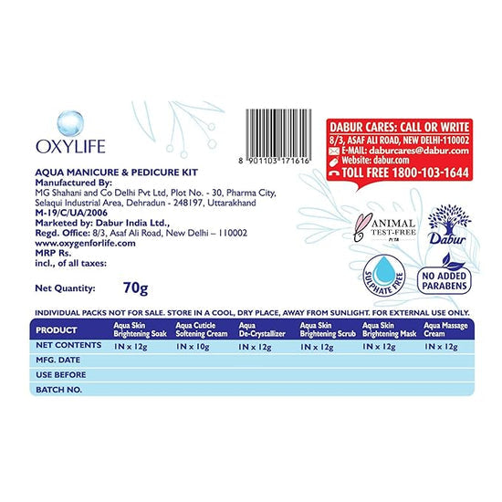 ऑक्सीलाइफ एक्वा मेनीक्योर और पेडीक्योर किट