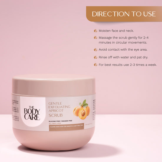 बॉडी केयर जेंटल एक्सफोलिएटिंग एप्रिकॉट स्क्रब 500 ग्राम