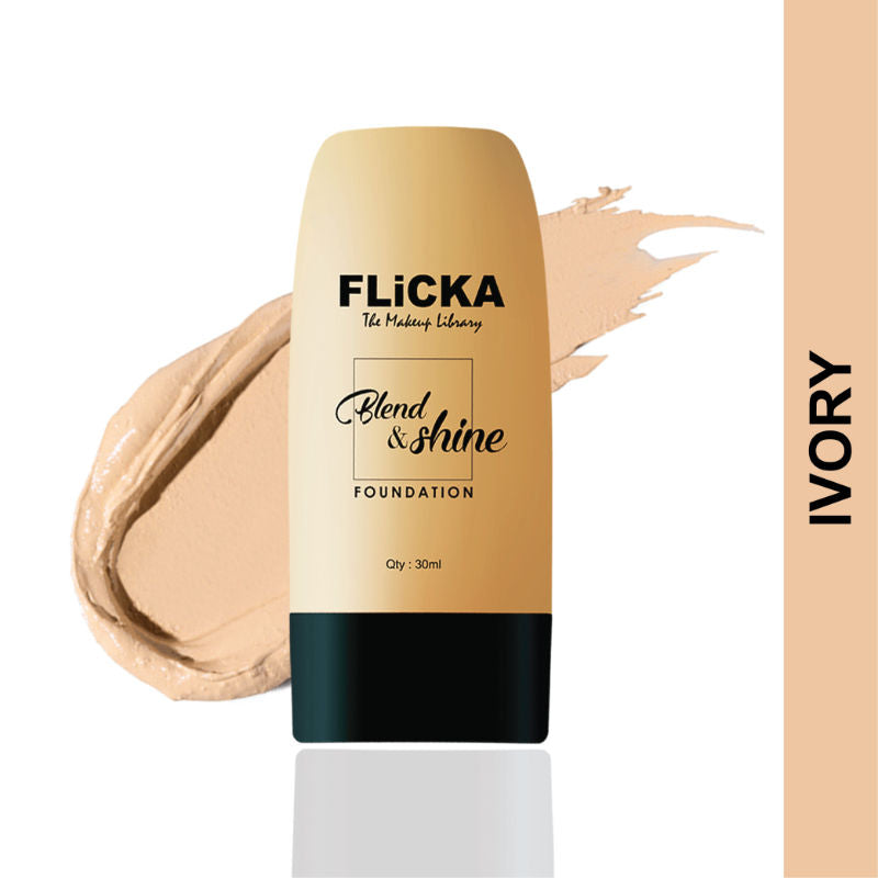 FLICKA FOUNDATION BLEND & SHINE 01 IVORY