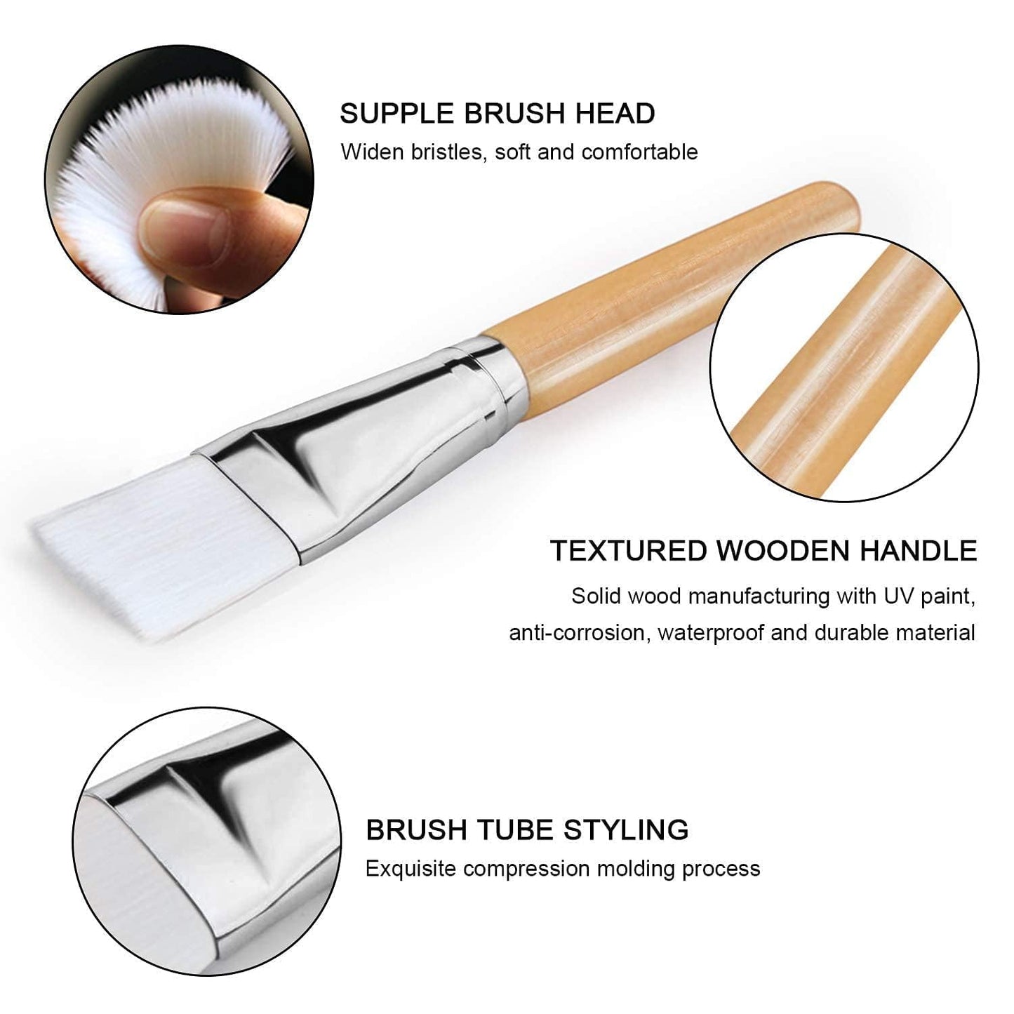 पैक ब्रश लकड़ी