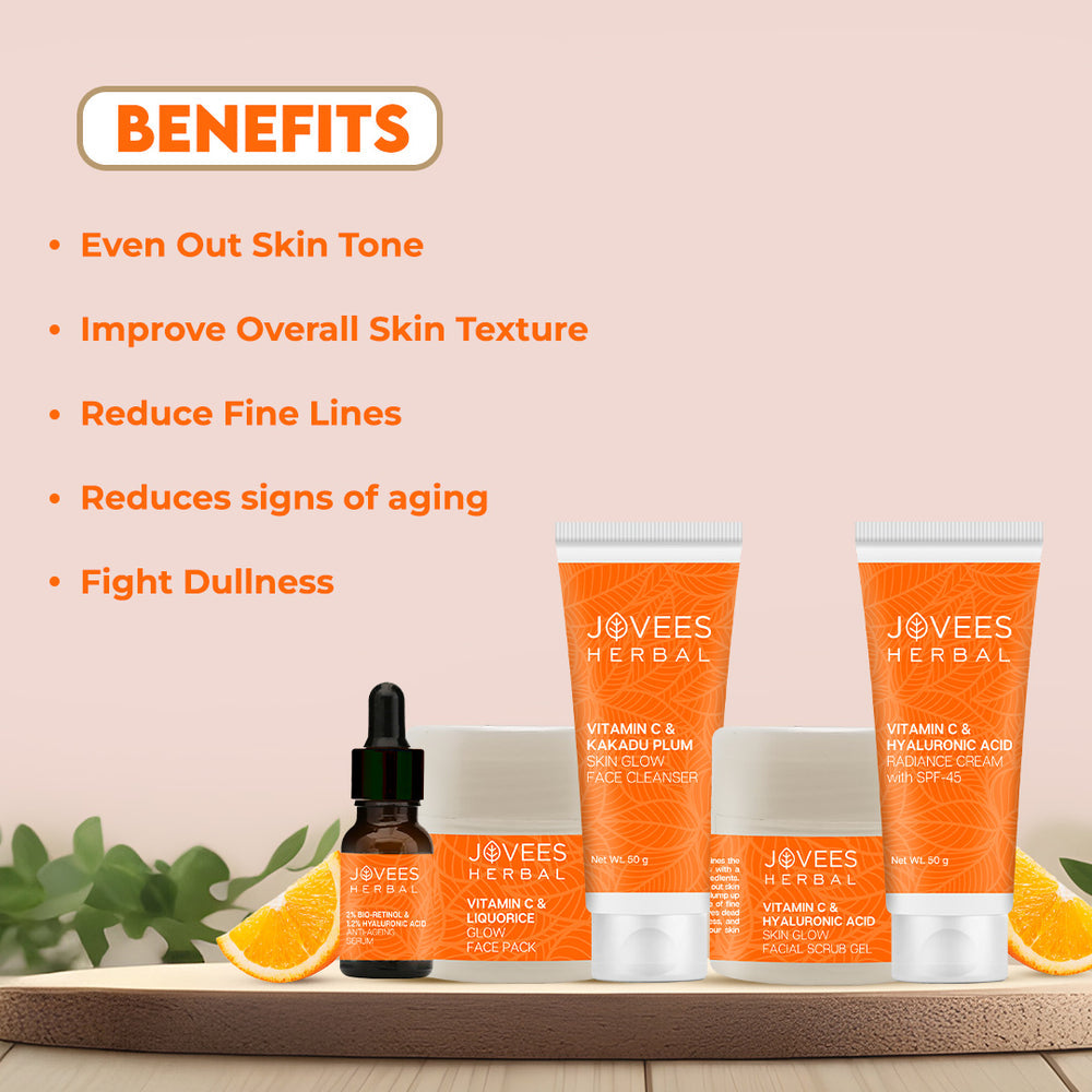 JOVEES HERBAL FACIAL KIT VITAMIN C HYALURONIC ACID 7STEPS