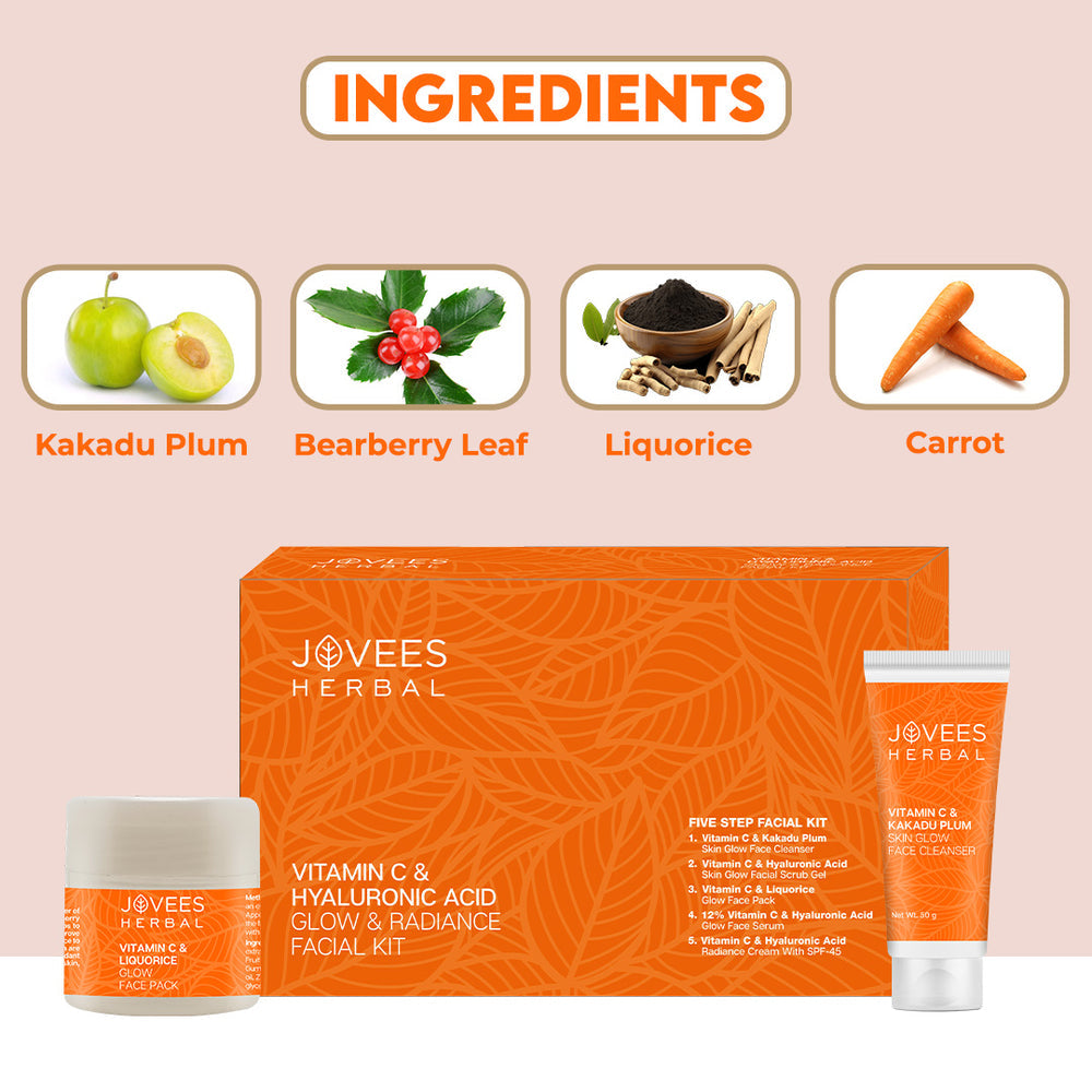 JOVEES HERBAL FACIAL KIT VITAMIN C HYALURONIC ACID 7STEPS