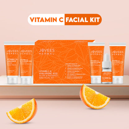 JOVEES HERBAL MINI FACIAL KIT VITAMIN C AND HYALURONIC ACID 5 STEPS