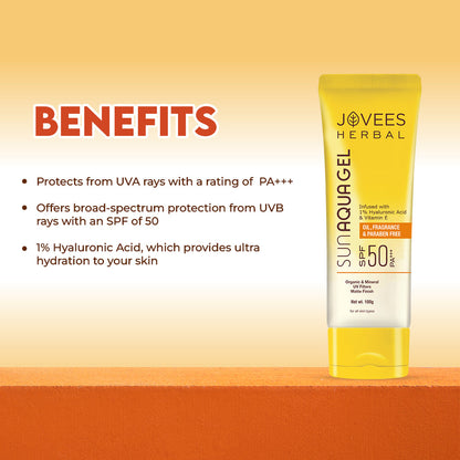 JOVEES SUN AQUA GEL SPF50 MATTE FINISH 100G