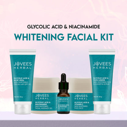 JOVEES GLYCOLIC ACID & NIACINAMIDE WHITENING FACIAL KIT 250G