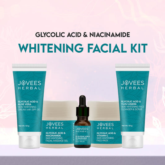 JOVEES GLYCOLIC ACID & NIACINAMIDE WHITENING FACIAL KIT 250G