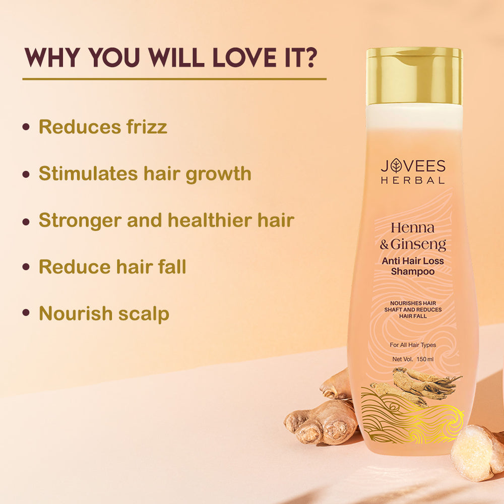 JOVEES HENNA GINSENG ANTI HAIR LOSS SHAMPOO 110ML