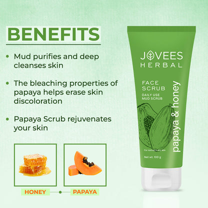 JOVEES PAPAYA HONEY SCRUB 50GM