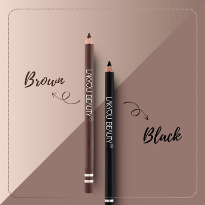 LAKYOU WATERPROOF EYEBROW PENCIL 01 BLACK 1.5 GM