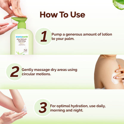 MAMAEARTH ALOE HYDRATING BODY LOTION 400ML