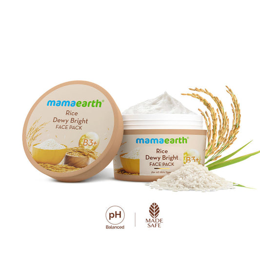 MAMAEARTH RICE DEWY BRIGHT FACE PACK 200G