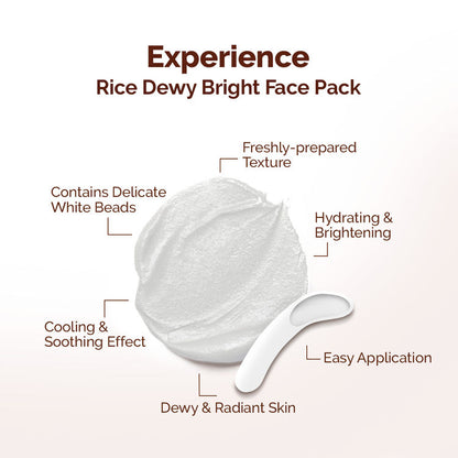 MAMAEARTH RICE DEWY BRIGHT FACE PACK 200G