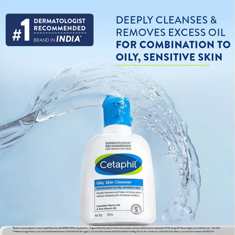 CETAPHIL OILY SKIN CLEANSER 125ML