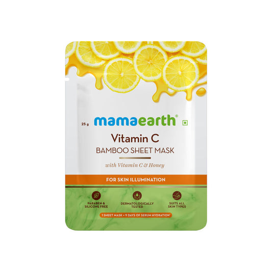 MAMAEARTH SHEET MASK VITAMIN C BAMBOO
