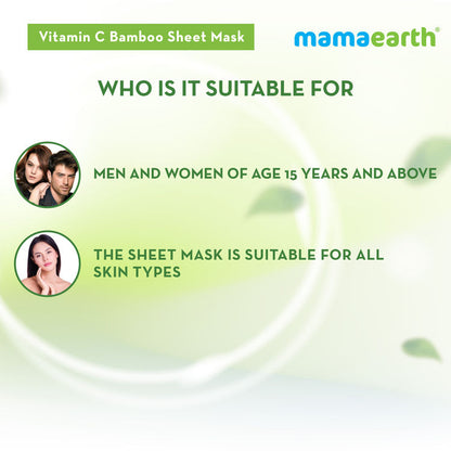 MAMAEARTH SHEET MASK VITAMIN C BAMBOO