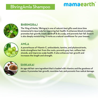 MAMAEARTH SHAMPOO BHRING AMLA 250 ML
