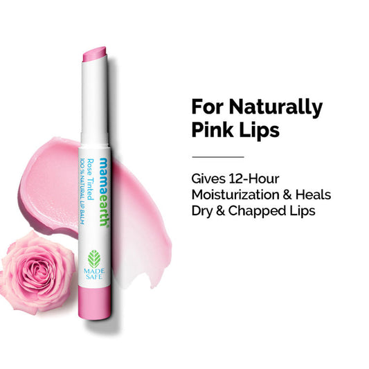 MAMAEARTH LIP BALM ROSE TINTED