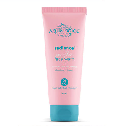 AQUALOGICA RADIANCE+SMOOTHIE FACE WASH 100ML