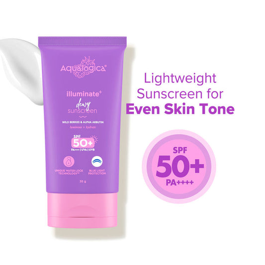 AQUALOGICA ILLUMINATE DEWY SUNSCREEN SPF50+ 30G