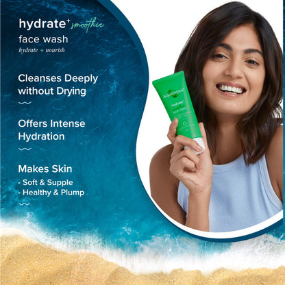 AQUALOGICA HYDRATE+SMOOTHIE FACE WASH 100ML