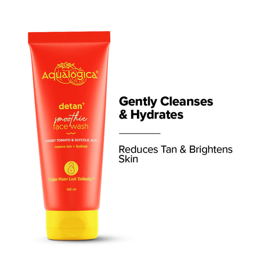 AQUALOGICA DETAN+SMOOTHIE FACE WASH 100ML