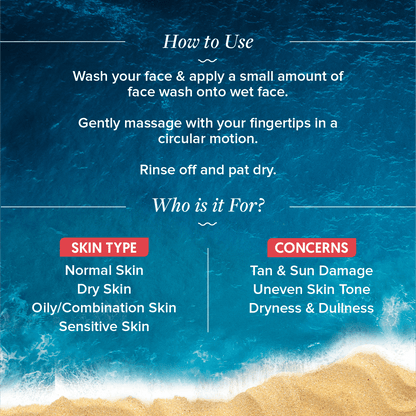AQUALOGICA DETAN+SMOOTHIE FACE WASH 100ML