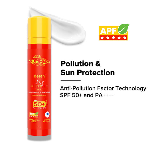 AQUALOGICA DETAN+DEWY SUNSCREEN SPF 50+ 50G