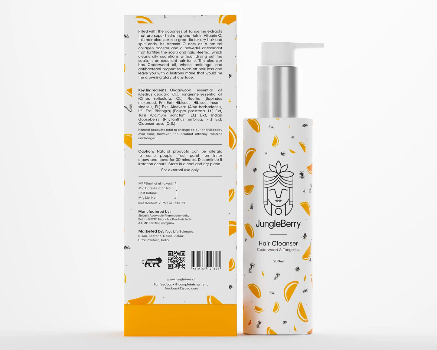 जंगल बेरी हेयर क्लींजर सीडरवुड और टैंगरीन 200 एमएल