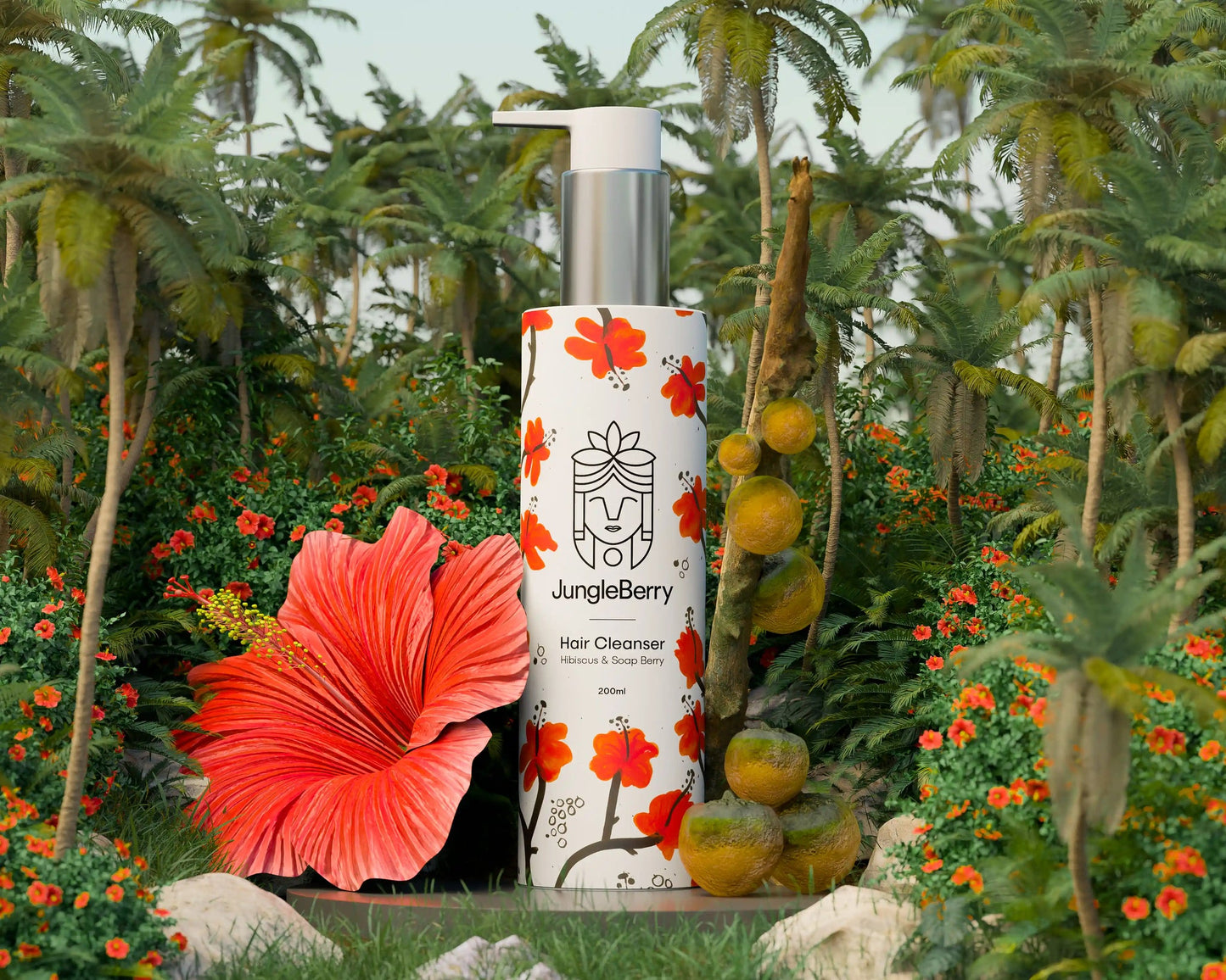 जंगल बेरी हेयर क्लींजर हिबिस्कस और सोप बेरी 100ML