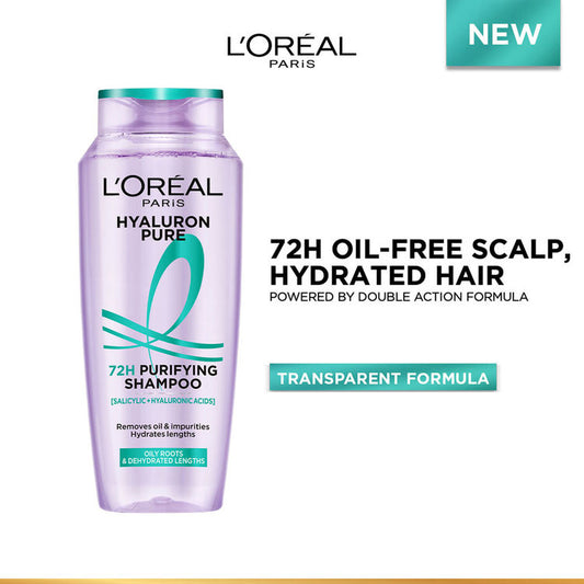 LOREAL HYALURON PURE 72H PURIFYING SHAMPOO 200 ML