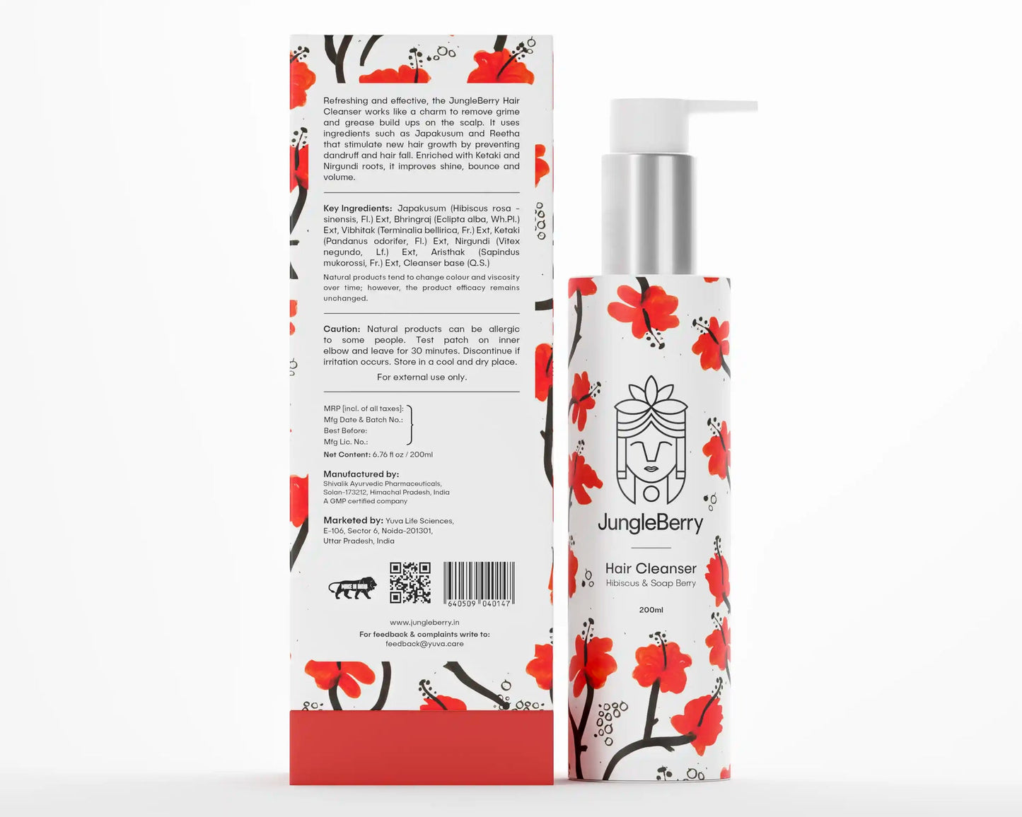 जंगल बेरी हेयर क्लींजर हिबिस्कस और सोप बेरी 100ML