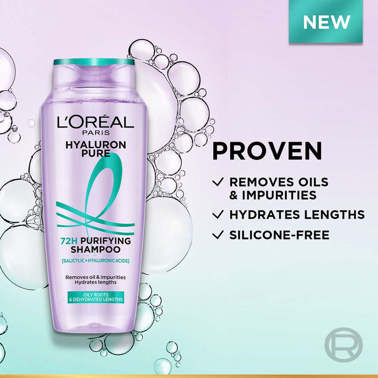 LOREAL HYALURON PURE 72H PURIFYING SHAMPOO 200 ML