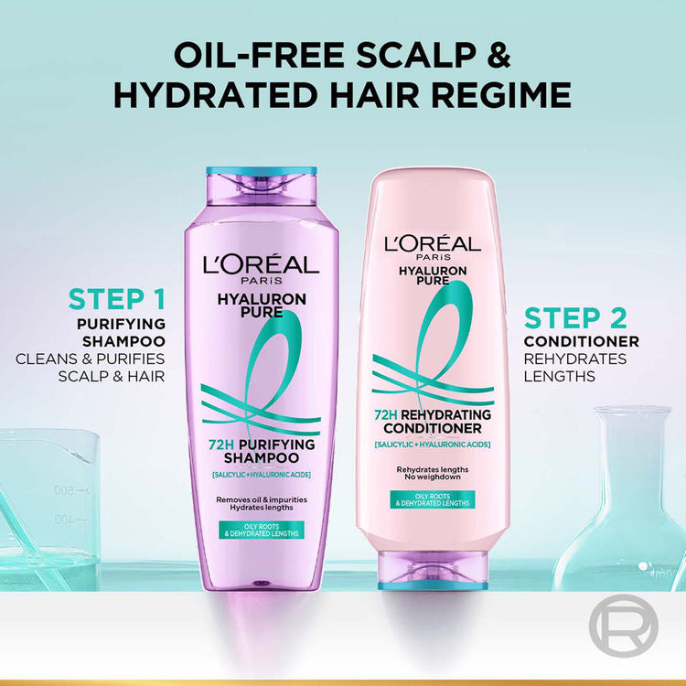 LOREAL HYALURON PURE 72H PURIFYING SHAMPOO 200 ML