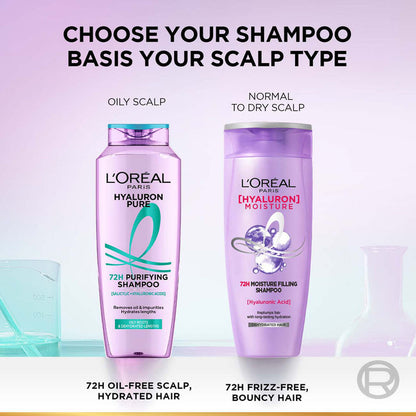 LOREAL HYALURON PURE 72H PURIFYING SHAMPOO 200 ML