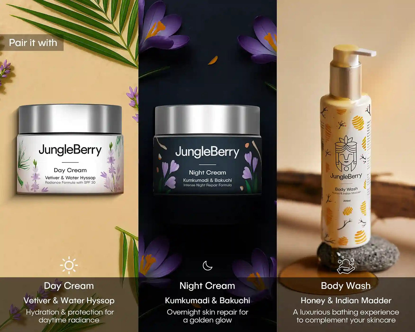 JUNGLE BERRY HAND CREAM MORINGA & KANAKA OIL 50G