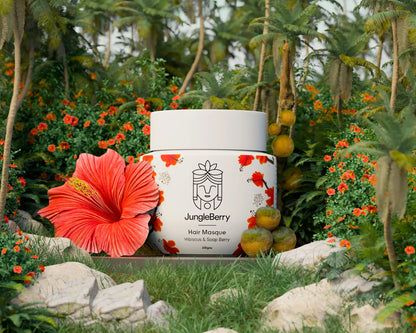 जंगल बेरी हेयर मास्क हिबिस्कस और सोप बेरी 100 ग्राम