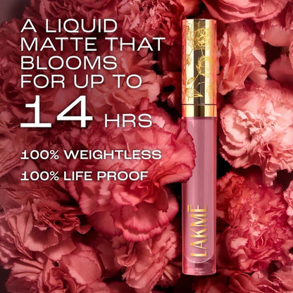 LAKME ROUGE BLOOM MATTE LIP LIQUID 301 MOCHA MAIDEN 3.5ML